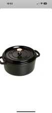 Staub cocotte 28cm ronde noir - cocotte, 28cm,