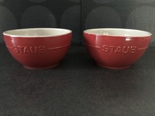 STAUB lot de 2 bols  rouge